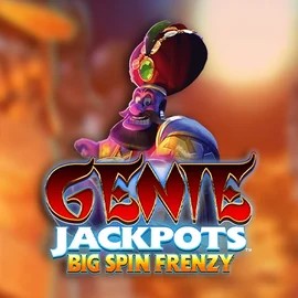 Genie Jackpots: Big Spin Frenzy online game logo by Blueprint Gaming on herculescasino.eu