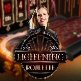 Lightning Roulette game by Evolution – logo hosted on Hercules Casino