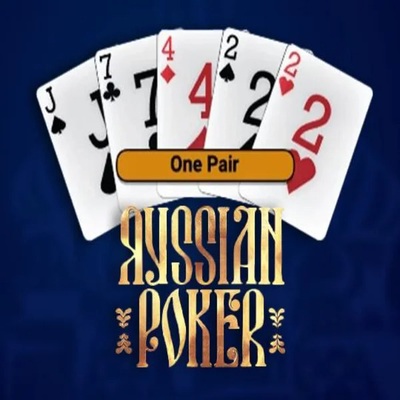 Russian Poker logo by OneTouch Games at Hercules Casino