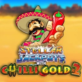 Stellar Jackpots with Chilli Gold x2 logo – Jackpots by Lightning Box Game at Hercules Casino