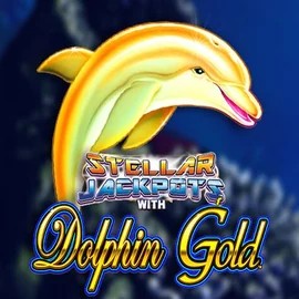 Jackpots logo of Dolphin Gold with Stellar Jackpots from Lightning Box Game at Hercules Casino