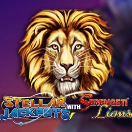 Stellar Jackpots with Serengeti Lions logo by Lightning Box Game Hercules Casino