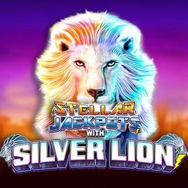 Try Stellar Jackpots with Silver Lion slot by Lightning Box Game on herculescasino.eu – logo image