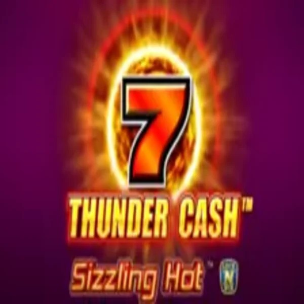 Thunder Cash Sizzling Hot slot logo by Novomatic at Hercules Casino